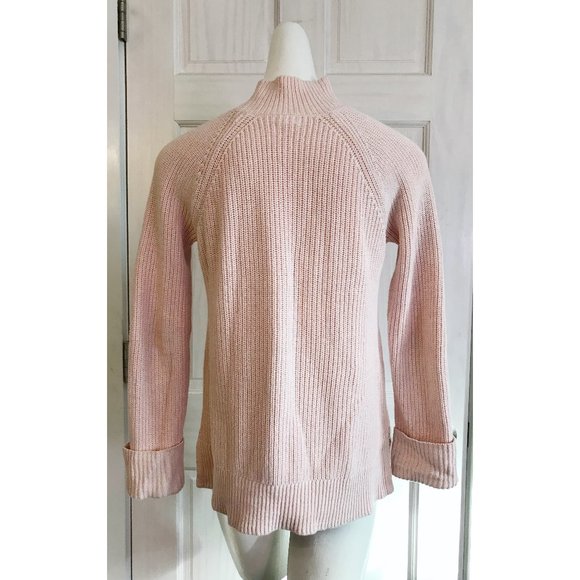 GUC | GAP Light Pink Peach Sweater Tunic | X Small | Ribbed Sweater Teen Girl - Picture 2 of 9